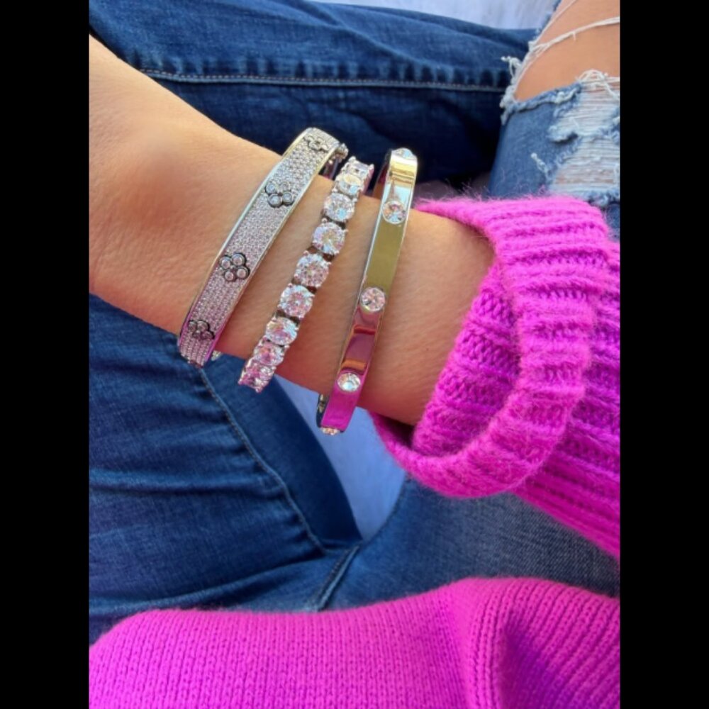 Park Lane Clear Silver MINI Impression Tennis Bracelet Color Crush Edition BNIB